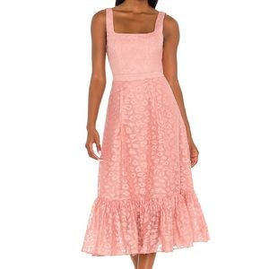 Revolve Pink Leopard Cheetah Print Dress